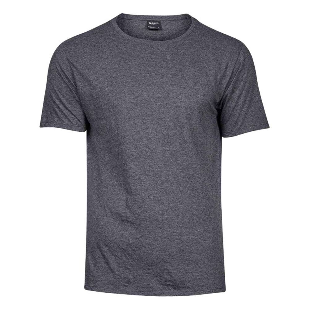 Tee Jays Mens Melange T-Shirt / Black